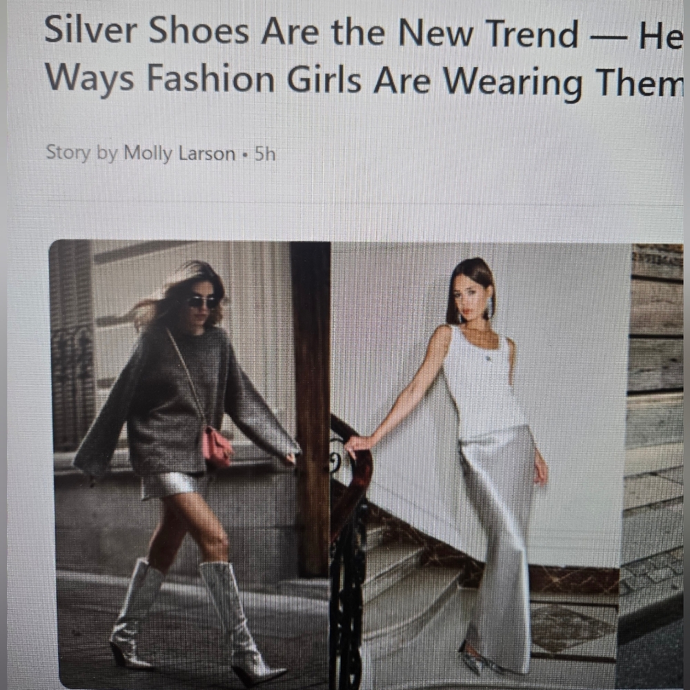 Rampage silver sparkle heels - Picture 10 of 10